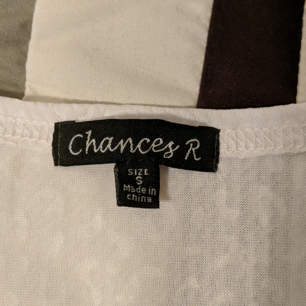 NWOT Chances R white top - Picture 2 of 4